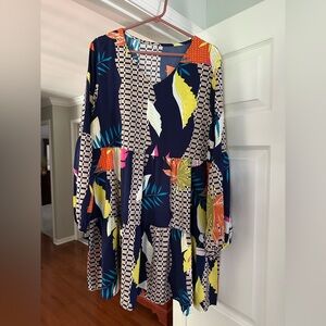 Colorful Geometric Pattern Dress